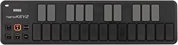 (未使用品)KORG 定番 USB MIDIキーボード nanoKEY2 BK ブラック 音楽制作 DTM コンパクト設計で持ち運びに最適 すぐに始められるソフトウェアライセンス込
