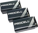 【中古】【DURACELL】PROCELL デュラセル プロセル 9V電池 エフェクター/楽器用アルカリ電池 3個セット DP-9V-3pcs