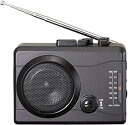 【中古】キヨラカ AM/FMラジカセデジタル保存カセットレコーダー「楽々ラジカセ」KR-01(2)