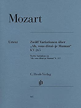 yÁz12 Variationen ueber Ah vous dirai-je Maman KV 265 (300e)