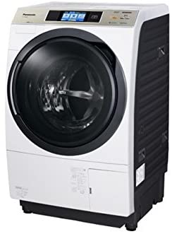 【中古】Panasonic ドラム式洗濯乾燥機 左開き 10kg クリスタルホワイト NA-VX9500L-W