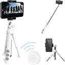 【中古】(非常に良い)エレコム P-STSRWH スマートフォン用 2way三脚 Bluetoothリモコン付 ホワイト