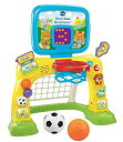 【中古】VTech スマートショット スポーツセンター バスケットゴールとサッカーゴール