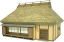 【中古】(非常に良い)さんけい 1/87 情景シリーズ 茅葺民家-1 MK05-07 ペーパークラフト