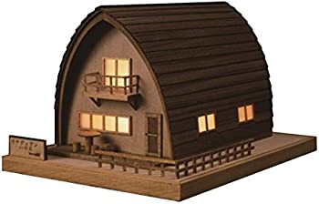 【中古】(非常に良い)ウッディジョー 灯3 カナディアンハウス 木製模型