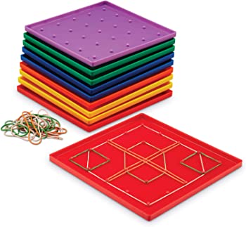 yÁzRESSOURCES D'APPRENTISSAGE LER0153 Geoboard 5 X 5 PLASTIC 7 10-PK