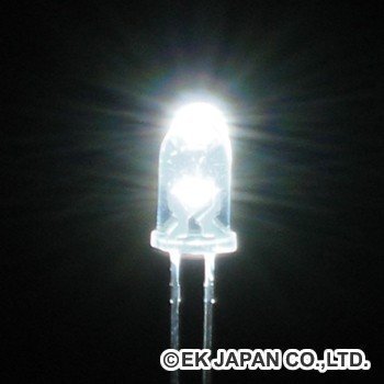 【中古】(未使用品)エレキット 超高輝度LED(白色・3mm) LK-3WH