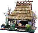【中古】(未使用品)ビリー 手作りドールハウスキット 街道シリーズ 周山街道 美山の茅葺き民家 8616