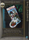 【中古】Gold Collection Snowman Gathering Stocking Counted Cross Sti-16" Long 18 Count (並行輸入品)