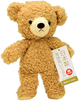 【中古】童心オリジナル 日本製 クマのフカフカS ぬいぐるみ 高さ21cm ブラウン