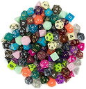 【中古】Wiz Dice Series III 100+ Pack of Random Polyhedral Dice Sets, New Neon, Pearl, Translucent, Solid, and Glitter Treatments