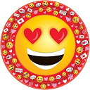 【中古】Valentine絵文字ラウンドプレート、9?"