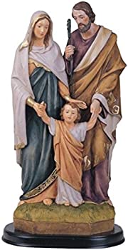 【中古】聖家族 イエス マリア ヨセフ 彫像 置物 高さ約約30cm /12 Inch Holy Family Jesus Mary Joseph Religious Figurine Decoration（並行輸入品）