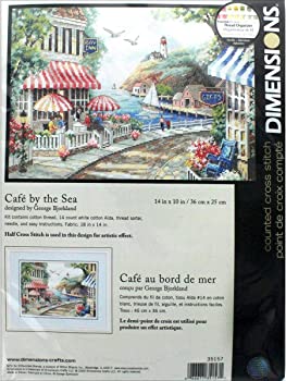 【中古】Cafe By The Sea Counted Cross Stitch Kit-14"X10" 14 Count (並行輸入品)