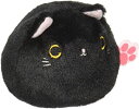 【中古】(非常に良い)ねこだんご くろ ぬいぐるみ 高さ7cm