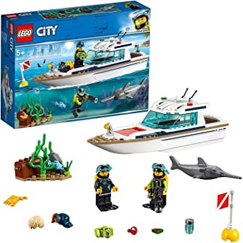 【中古】（非常に良い）レゴ(LEGO) シティ ダイビングヨット 60221 ブロック おもちゃ ブロック おもちゃ 男の子 車