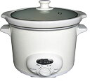 【中古】(非常に良い)スロークッカー・タイマー付煮込み名人 ASCT22 ホワイト ASCT22
