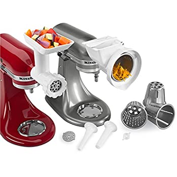 【中古】(未使用品)KitchenAid KGSSA Stand Mixer Attachment Pack 2 with Food Grinder Rotor Slicer Shredder and Sausage Stuffer by KitchenAid