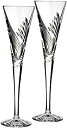 【中古】(未使用品)Waterford Wishes Beginnings Flute Pair 5-Ounce by Waterford