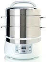 【中古】Euro Cuisine FS2500 Electric Food Steamer White/Stainless Steel by Euro Cuis...