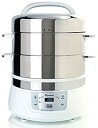 【中古】Euro Cuisine FS2500 Electric Food Steamer White/Stainless Steel by Euro Cuisine