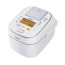 【中古】(非常に良い)パナソニック 5.5合 炊飯器 圧力IH式 Wおどり炊き ホワイト SR-PW107-W