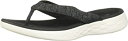 【中古】(非常に良い)Skechers Women's On-The-go 600 Flip-Flop, Black