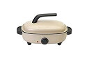 【中古】(非常に良い)シィーネット リバーシブルホットプレート SHPM401BE ベージュ 〔箱破損品〕