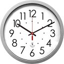 【中古】(未使用品)Quartz Flat Rim Clock, 13-1/4in, Silver (並行輸入品)