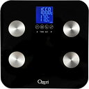 【中古】(未使用品)【並行輸入品】Ozeri 体重計 Touch 200kg Digital Bath Scale - Measures Weight, Body Fat, Hydration, Muscle Bone Mass w Auto Recognition