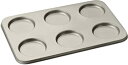 【中古】(非常に良い)Cuisinart amb-6mtp Chef 'sクラシックテフロン加工の耐熱皿6-cup muffin-topパン 6-Cup ベージュ AMB-6MTPCH(3)