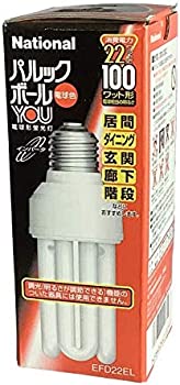 【中古】National/Panasonic パルックボールYOU 電球形蛍光灯 100ワット形 3波長形電球色 EFD22EL