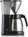 【中古】(非常に良い)Melitta(メリタ) コーヒーメーカー イージー トップ サーモ ブラック LKT-1001/B