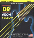 【中古】(未使用品)DR ベース弦 NEON ニッケルメッキ イエロー カラー コーテッド .045-.105 NYB-45