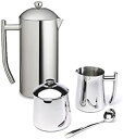 【中古】(未使用品)Frieling Ultimo 36 Oz Stainless Steel French Press, Cream & Sugar Bowl...