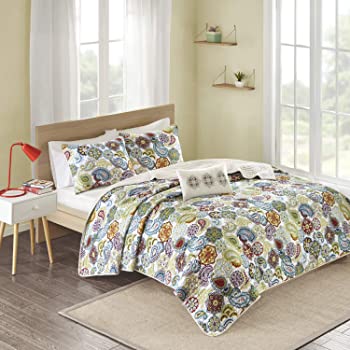 【中古】[マイゾーン]Mi-Zone Tamil Coverlet Set, King/California King, Multicolor MZ80-220 [並行輸入品]