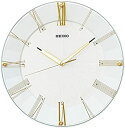 【中古】(非常に良い)(セイコークロック) SEIKO CLOCK スタンダード 電波 壁掛け時計 KX214H 連続秒針 白パール アナログ