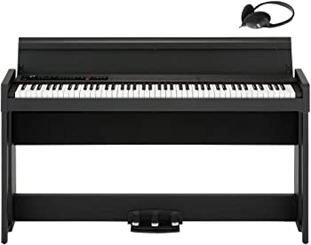 【中古】KORG コルグ 電子ピアノ 88鍵盤 C1 Air BK ブラック 黒 温かみを感じる木製 純正ヘッドフォン
