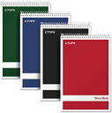 【中古】Steno Book with Assorted Colored Cover, 6 x 9, White Paper, 4 80-Sheet Pads/Pack (並行輸入品)