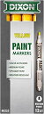 【中古】(非常に良い)Dixon Paint Markers, Medium Tip, Box of 12 Markers, Yellow (80223) マー...