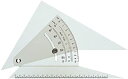 【中古】ウチダ 精密勾配定規 22cm 013-0003