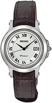 楽天GoodLifeStore【中古】Seiko Premier Women's 28mm Brown Calfskin Stainless Steel Case Watch SXDE01P2