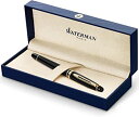 【中古】Waterman Expert Gold Trim Fountain Pen - Black 万年筆 (並行輸入品)