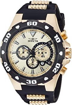 【中古】(非常に良い)Invicta Men's 'Pro Diver' Quartz Stainless Steel and Silicone Casual Watch%カンマ% Color:Two Tone (Model: 24682)