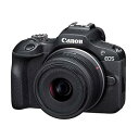 【中古】(非常に良い)Canon ミラーレス一眼カメラ EOS R100 標準ズームレンズキット(RF-S18-45) ブラック/APS-C/約356g EOS...