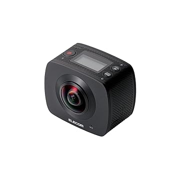 【中古】エレコム VRグラス用 360度撮影可能カメラ 全天球 ブラック ACAM-VRD01BK