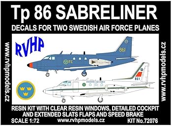【中古】RVHPモデルズ 1/72 スウェーデン空軍 Tp86セイバーライナー レジンキット RVH72076(3)