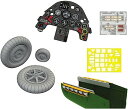 【中古】(非常に良い)エデュアルド 1/32 ルックプラス メッサーシュミット Bf109G-2 計器盤・パーツセット (レベル用) プラモデル用パーツ EDU634031
