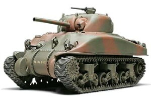 【中古】タミヤ 1/48 ミリタリーミニチュアコレクション M4A1シャーマン第5軍第751戦車大隊 完成品 26515