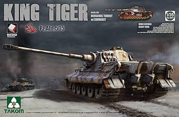 【中古】(非常に良い)TAKOM 1/35 ドイツ軍重戦車 キングタイガー ヘンシェル砲塔 第505重戦車大隊スペシャルバージョン インテリア/ツィンメリット プラモデル TKO204(3)